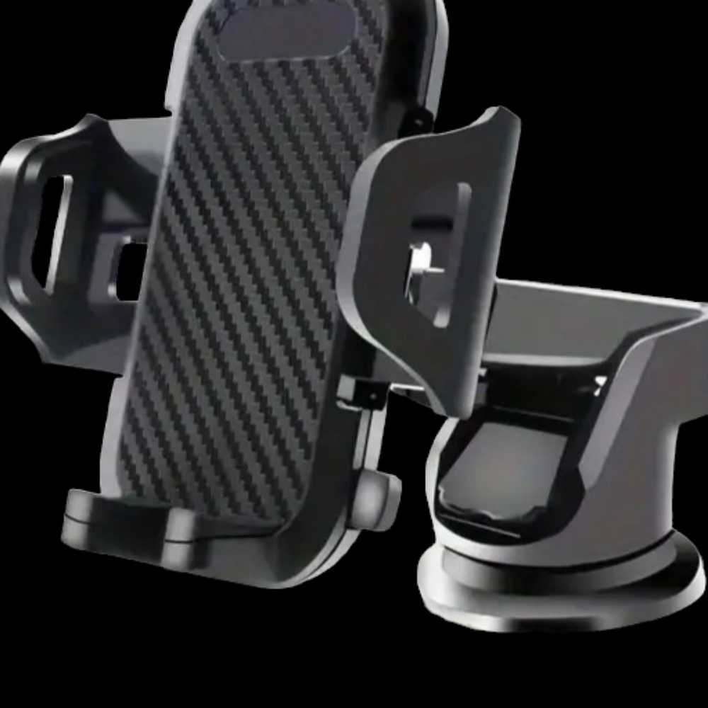 2 Items-(Cell Phone Car Holder) And (Desk Mobile Phone Holder)-(Black)-(New)-$25